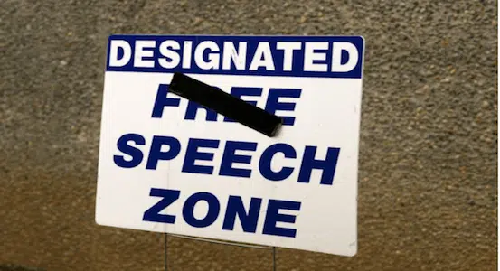 Arrests Not Permitted For Free Speech